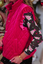 Load image into Gallery viewer, Velvet Quilted Ruffle Vest