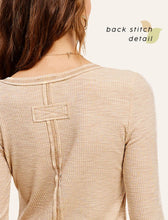 Load image into Gallery viewer, The Leah Stitched Henley