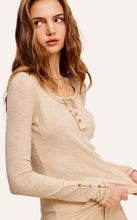 Load image into Gallery viewer, The Leah Stitched Henley