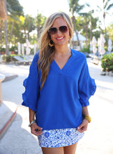 Load image into Gallery viewer, The Amy Flirty Sleeve Top