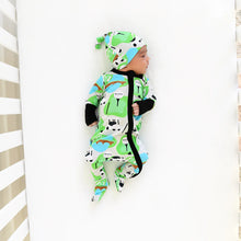 Load image into Gallery viewer, Newborn Ruffle Zippees