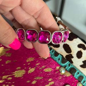 Pink Panache Stone bracelet
