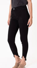 Load image into Gallery viewer, KanCan High Rise Fray Skinny Jean (Black)
