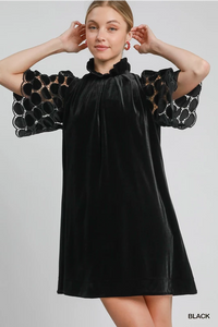 The Velvet Flirtatious Dress