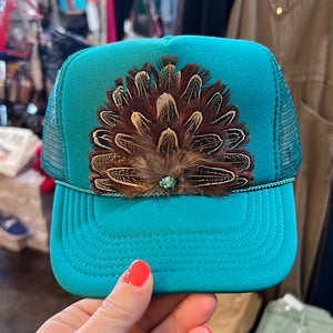 The Lainey Feather Cap