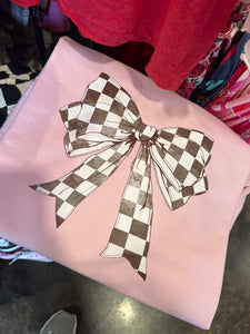 The Checkered Bow Sweatshirt