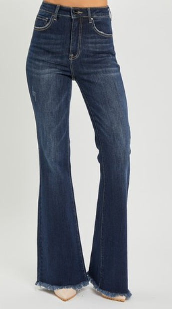 Judy Blue High Rise Raw Flare