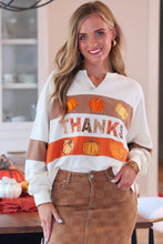 Load image into Gallery viewer, Thanks Pumpkin Sequin Pullover
