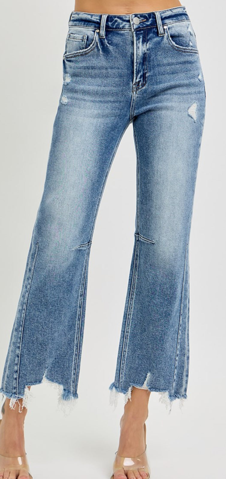 RISEN HR Crop Straight Denim