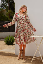 Load image into Gallery viewer, The Autumn Flowers Midi Dress
