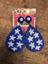 Load image into Gallery viewer, The TearDrop GameDay Beaded Earring
