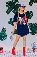 Load image into Gallery viewer, God Bless America TEE Bow Dress
