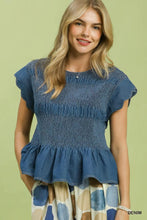 Load image into Gallery viewer, The Smocked Peplum Top
