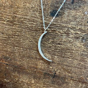 Silver Half Moon Necklace