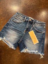 Load image into Gallery viewer, RISEN MT Fray Dark Denim Short
