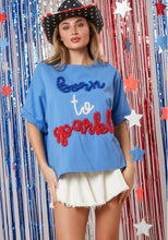 Load image into Gallery viewer, Born to Sparkle Lurex Top
