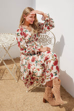 Load image into Gallery viewer, The Autumn Flowers Midi Dress
