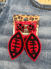 Load image into Gallery viewer, The Football Beaded Earring
