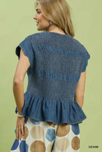 Load image into Gallery viewer, The Smocked Peplum Top
