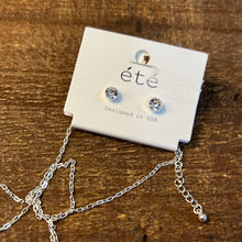 Load image into Gallery viewer, Silver Half Moon Necklace

