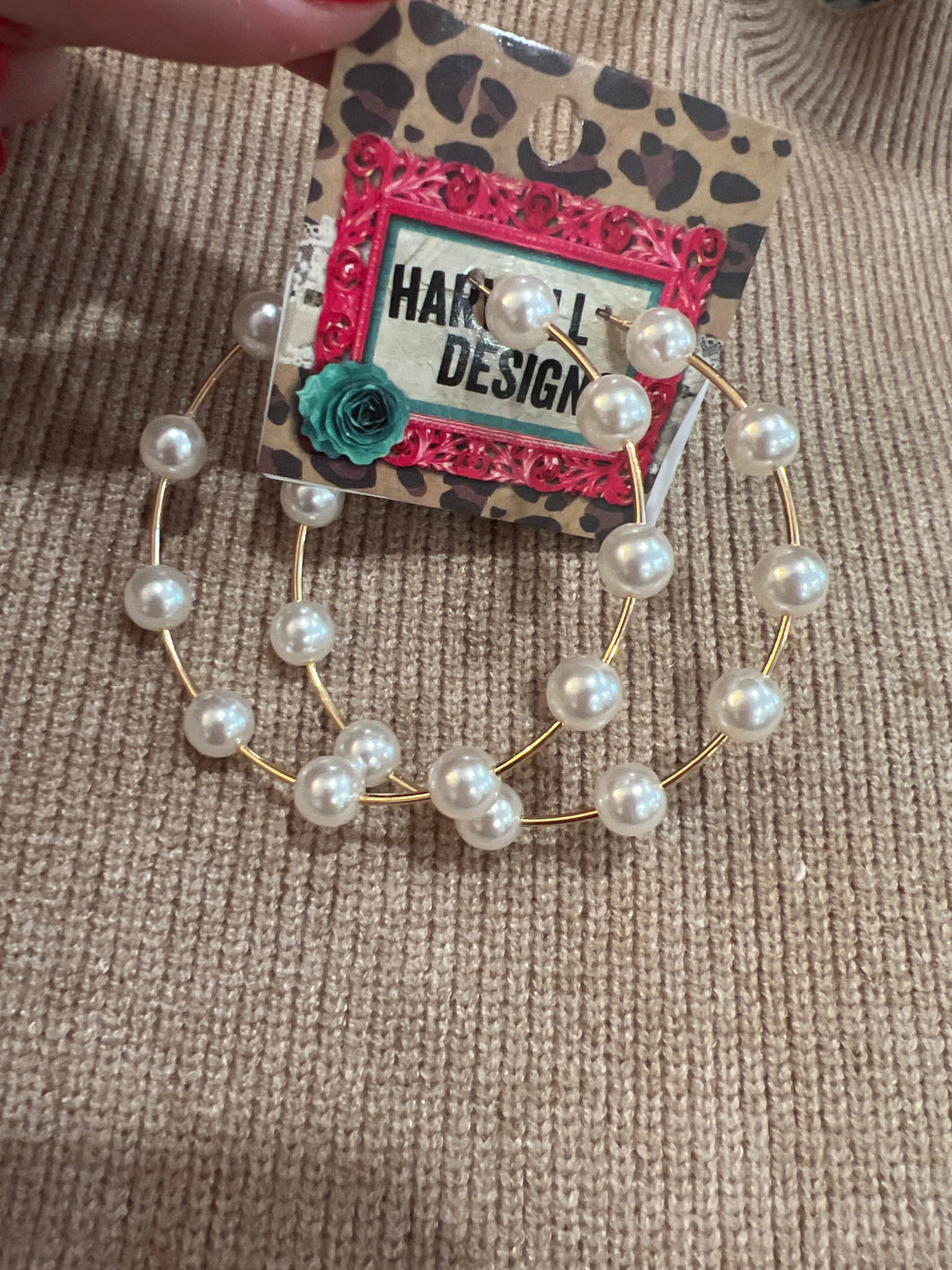 The Statement Pearl Hoop