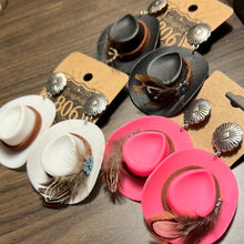Load image into Gallery viewer, Cowboy Hat Earrings

