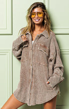Load image into Gallery viewer, The Sonya Waffle Shacket
