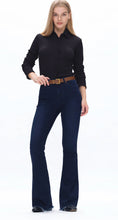 Load image into Gallery viewer, BAYEA’S Dark HR Flare Denim
