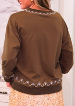 Load image into Gallery viewer, Foil Gingerbread House Pullover
