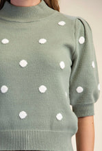 Load image into Gallery viewer, Connect the Dots Sage Sweater
