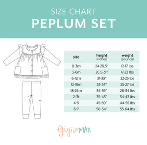 GiGi & Max Peplum Set
