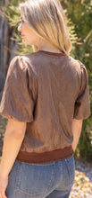 Load image into Gallery viewer, Banded Faux Leather Top
