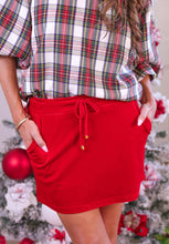 Load image into Gallery viewer, Red Velvet Hour Skort
