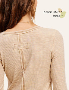 The Leah Stitched Henley
