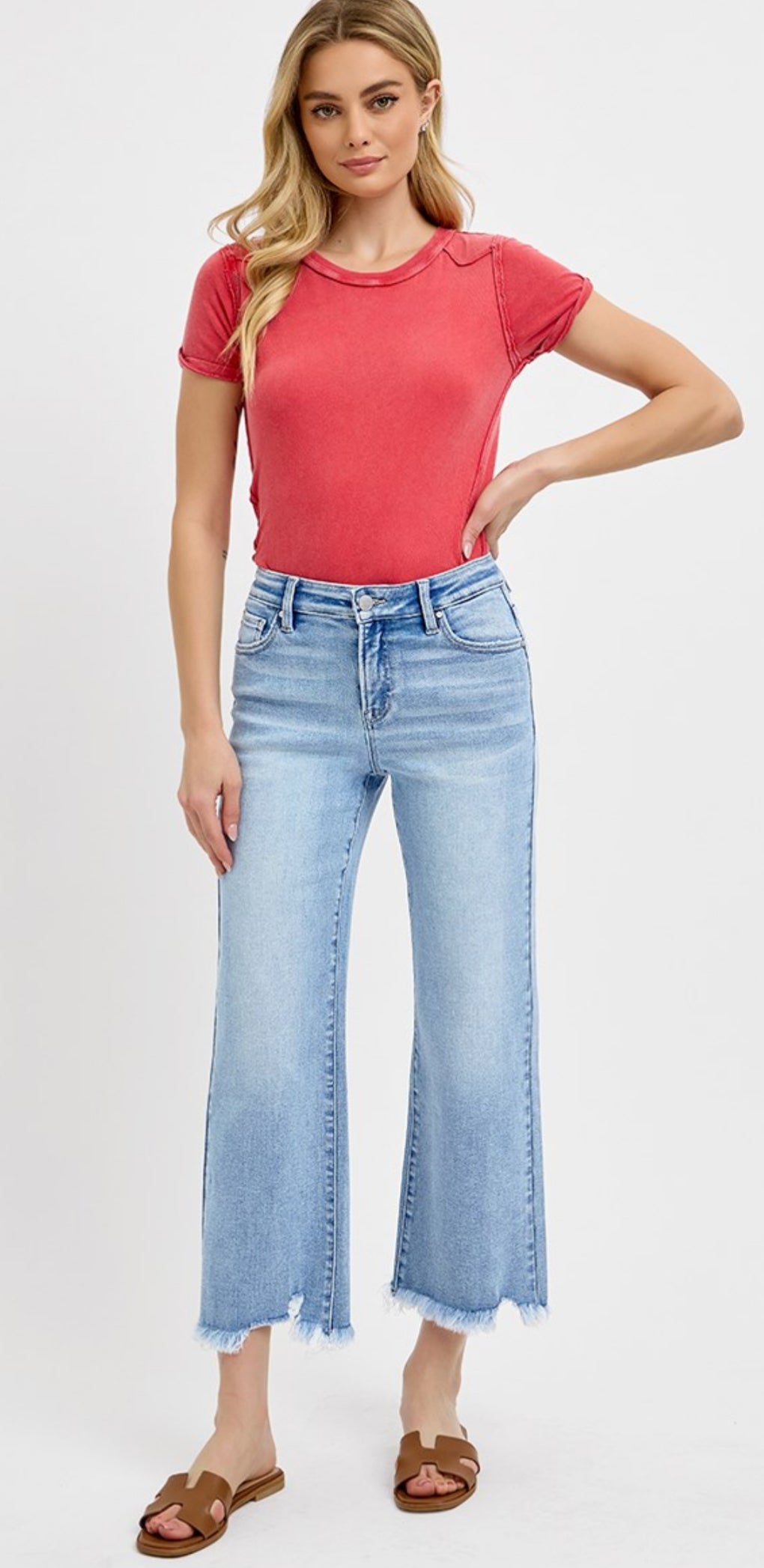 RISEN Plus MR Straight Crop Jean