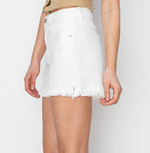 Load image into Gallery viewer, RISEN Tummy Control White Side Slit Short
