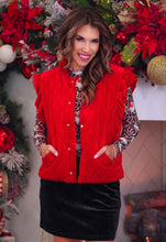 Load image into Gallery viewer, Velvet Quilted Ruffle Vest

