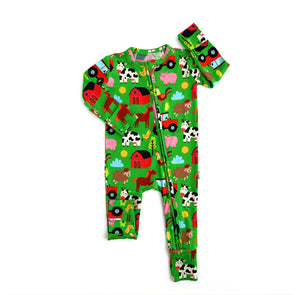 Newborn Ruffle Zippees