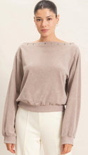 Load image into Gallery viewer, The Studded Crewneck Sweater
