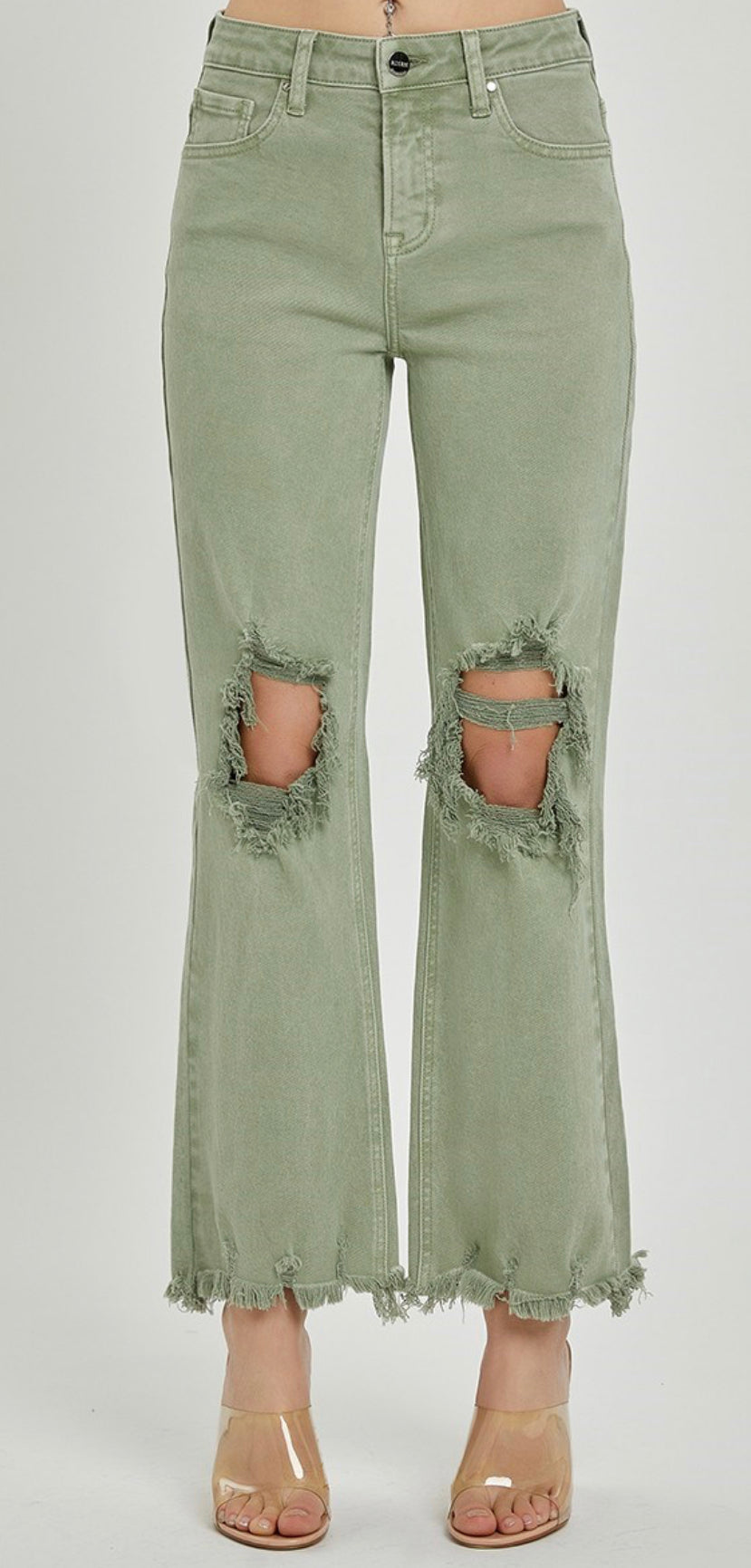 RISEN Olive Straight Pant