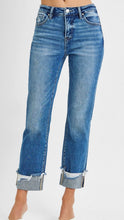 Load image into Gallery viewer, RISEN Tummy Control Straight Cuff Jean

