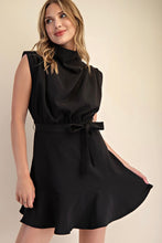 Load image into Gallery viewer, The Cowl Tie Waist Dress
