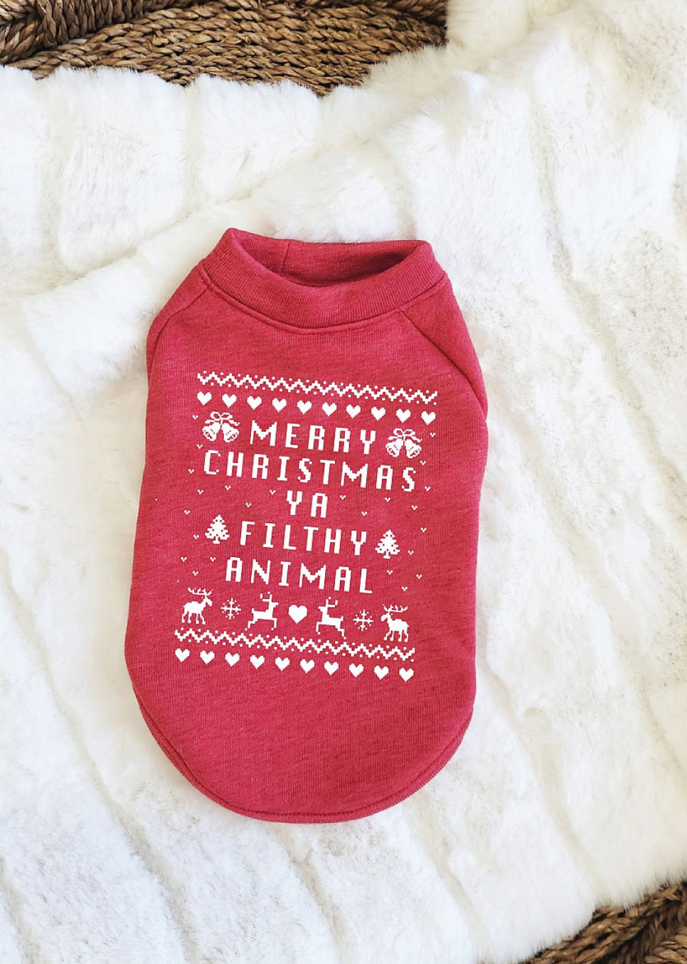 Merry Christmas Pet Graphic Sweatshirt
