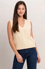 Load image into Gallery viewer, The Cable Knit Sweater Vest
