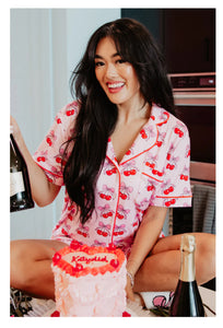 The Cherry Bow Pajama Set