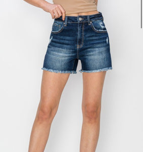 Plus RISEN HR Dark Denim Short