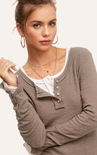 Load image into Gallery viewer, The Leah Stitched Henley

