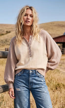 Load image into Gallery viewer, The Colorblock Henly Sweater
