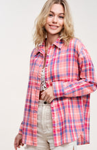 Load image into Gallery viewer, The Karina Plaid Button Up
