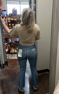 RISEN HR CROP FLARE Jean